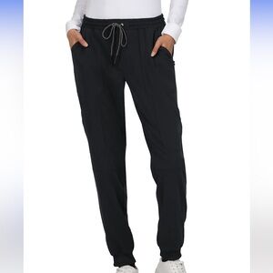 Women's Black Jogger Pants koi xs petite scrubs